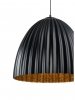 Nowoczesna Lampa wisząca Z Dużym 50 cm Kloszem Czarno-Miedziana SIGMA TELMA BLACK-COPPER 32021