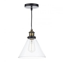 PRZEMYSŁOWA LAMPA WISZĄCA INDUSTRIALNA PRYZMATYCZNY KLOSZ DAR LIGHTING RAY 1 RAY0175