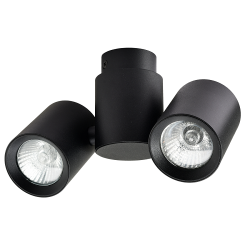 SPOT SUFITOWY BOSTON LIGHT PRESTIGE LP-741/2W BK PODWÓJNY REFLEKTOR SUFITOWY