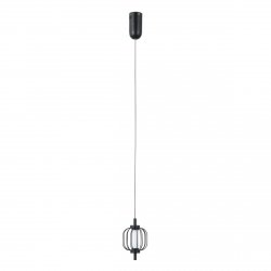 Czarna lampa wisząca nowoczesna Pedro Italux PND-34405-1-BK