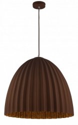 Nowoczesna Lampa wisząca Brązowo-Miedziana z Dużym 50 cm Kloszem SIGMA TELMA 32025