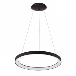 Nowoczesna Lampa Wisząca LED Czarny Okrąg VICO PND-53675-048RPC-BK-3KS4K ITALUX