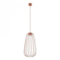 Lampa wisząca kolor ceglany ażurowa druciana owalna minimalistyczna loftowa uniwersalna klasyczna SPHERA S 11308 TK-LIGHTING