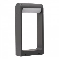 Lampa stojąca zewnętrzna IP65 niski słupek LED ciemno szara Azzardo FRAME 30 AZ6686 12W 4000K