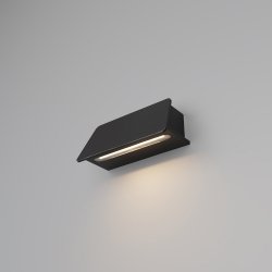 Nowoczesny kinkiet ścienny zewnętrzny na elewację LED aluminium grafit dekoracyjny podłużny Trupp MAYTONI O429WL-L6GF3K