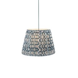 Klasyczna lampa wisząca abażurowa niebieska designerska minimalistyczna ozdobna Eltham & Ripple 117289 ENDON