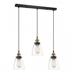 LAMPA WISZĄCA ITALUX FRANCIS MDM-2563/3 GD+CL