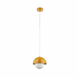 Designerska lampa wisząca w stylu industralnym minimalistyczna kolor ochra mleczny klosz BONO OCHRA 10265 TK-Lighting 