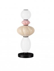 Lampa stołowa nocna LED szklana różne kształty wielokolorowa designerska art deco możliwość ściemniania Luces Exclusivas