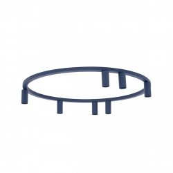 Nowoczesna lampa sufitowa granatowy minimalistyczny plafon FOURTY ROUND VII NAVY BLUE 11947 Nowodvorski Lighting 