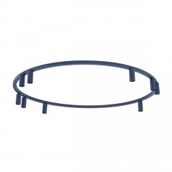 Nowoczesna lampa sufitowa granatowy minimalistyczny plafon FOURTY ROUND IX NAVY BLUE 11953 Nowodvorski Lighting 