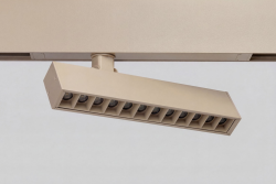 Regulowana oprawa LED beżowa do systemu szynowego magnetycznego Azzardo BETA SANDERS 230V TRACK MAGNETIC 9W 3000K AZ7355