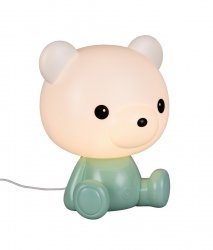 Nowoczesna lampa stołowa nocna LED dziecięca zielona dekoracyjna na komodę biurko zmiana kolorów CUTIE R57991115 Rl