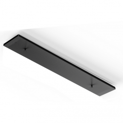 Czarna prostokątna podsufitka natynkowa 78cm max 12 lamp do systemu CAMELEON CAMELEON CANOPY D 780 BLACK 8552 Nowodvorski Lighting