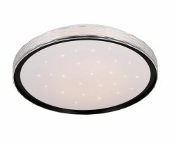 Nowoczesny plafon lampa sufitowa LED czarna metalowa designerska glamour klasyczna okrągła ściemnialna VARDA R64811102 Rl