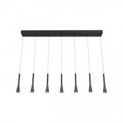 Lampa wisząca LED wielopunktowa podłużna brązowa klasyczna minimalistyczna ściemnialna JOAKIM 24407/43/96 Lucide