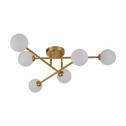 Nowoczesna złota lampa sufitowa plafon klosze kule DORADO LP-002/6C LIGHT PRESTIGE