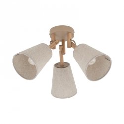 Nowoczesny plafon oprawa sufitowa brązowa abażurowa drewniana boho minimalistyczna klasyczna VAIO 11605 TK-Lighting