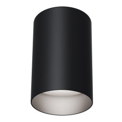 Lampa sufitowa plafon minimalistyczna okrągła tuba aluminium czarna SLIM MAYTONI C014CL-01B