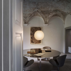 Lampa Wisząca Okrągła Biała Sfera MAPA BIANCO SP1 D20 009148 IDEAL LUX