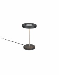 Lampka stołowa nocna LED okrągły klosz nowoczesna designerska ozdobna ściemnialna GUANO 534410107 Trio