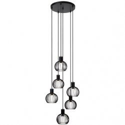 Lampa Wisząca Loft Czarna MIKAEL 73400/16/30 LUCIDE