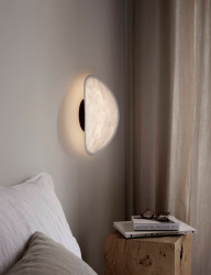 Lampa ścienna kinkiet czarne mocowanie owalny materiałowy 44cm minimalistyczny klasyczny uniwersalny dekoracyjny TENSE 21910 New Works