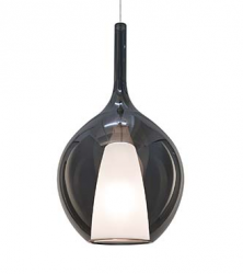 Szklana dymiona lampa wisząca nowoczesna designerska salonowa dekoracyjna Kalique sp1-2 d28 359618 Ideal Lux 