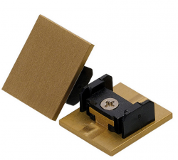 Złote zaślepki do szyny natynkowej jednofazowej magnetycznej wysokie 2 szt. Azzardo SIGMA TRACK MAGNETIC HIGH END CAP AZ7067