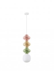 Designerska Lampa Wisząca z Ceramiki Kolorowa Luces Exclusivas VILROSA LE44566
