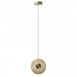 Designerska lampa wisząca ANDORA PENDANT 1 AMBER Azzardo AZ6882