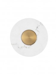 Lampa ścienna kinkiet LED okrągły 30cm marmurowy dekoracyjny do salonu na korytarz VILLAN LE46228 Luces Exclusivas