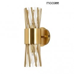 Złoty dekoracyjny kinkiet ścienny LORENZO MSE010100338 MOOSEE Glamour