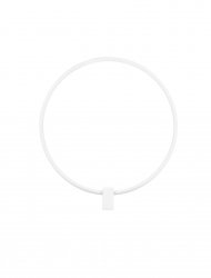 Kinkiet ścienny LED ring okrąg aluminiowy biały minimalistyczny nowoczesny podświetlający ścianę możliwość ściemniania DRASIRA LE45460 Luces Exclusivas