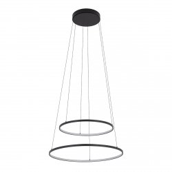 Nowoczesna czarna lampa wisząca LED podwójny okrąg CIRCOLO 11647 Nowodvorski Lighting