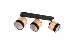 Czarna Dekoracyjna Lampa Ścienno Sufitowa BOLZANO R81663032 RL