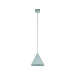 Lampa wisząca w miętowym kolorze stożkowy klosz do minimalistycznych i klasycznych wnętrz CONO S 10074 TK-LIGHTING