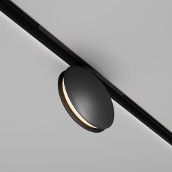 Nowoczesna lampa szynoprzewodowa magnetyczna LED aluminium czarna regulowana okrągła dekoracyjna Outline MAYTONI TR090-2-6W3K-B