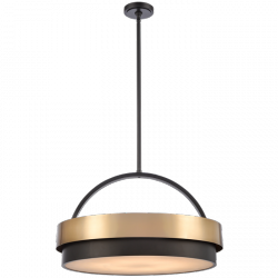 Nowoczesna Designerska Lampa Wisząca Mosiądz COBURG P06753BR COSMO LIGHT