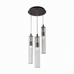 Lampa wisząca Aria 1227 Zuma line tytan transparentny