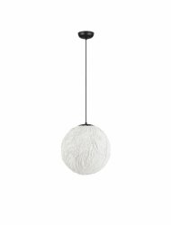 Lampa wisząca tkaninowa okrągła boho rystykalna minimalistyczna industrialna Luces Exclusivas