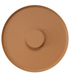 Nowoczesny kinkiet ścienny LED brązowy okrągły 35cm minimalistyczny dekoracyjny OTTO AZ7282 Azzardo
