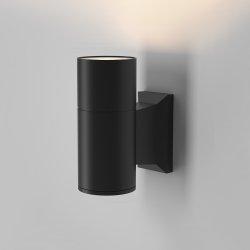 Nowoczesny kinkiet elewacyjny zewnętrzny elegancki aluminium czarny dekoracyjny podświetlający ścianę Bowery MAYTONI O574WL-01B