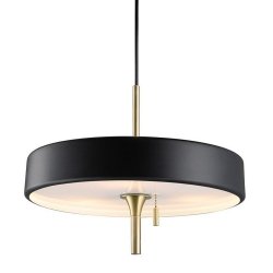 Czarna lampa wisząca okrągła szklana minimalistyczna klasyczna nowoczesna uniwersalna ARTDECO MP8872 black Step Into Design