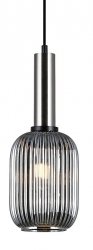 NOWOCZESNA SZKLANA LAMPA WISZĄCA ITALUX ANTIOLA PND-5588-1M-SC+SG DESIGNERSKA LOFT