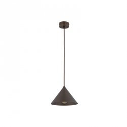 Brązowa lampa wisząca stożkowy klosz do minimalistycznych i klasycznych wnętrz CONO S 10073 TK-LIGHTING