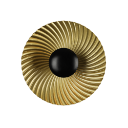 Złoty dekoracyjny nowoczesny okrągły kinkiet SOLA LP-0105/1W GD Light Prestige