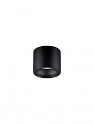 Nowoczesny plafon lampa sufitowa LED czarna tuba uniwersalna minimalistyczna aluminiowa CENVARO LE45515 Luces Exclusivas