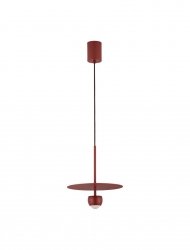 Elegancka lampa wisząca LED wkolorze czerwieni BAILA LE44537 Luces Exclusivas