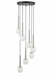 Lampa wisząca złota szklane białe klosze Daisy 7 Sigma 40772